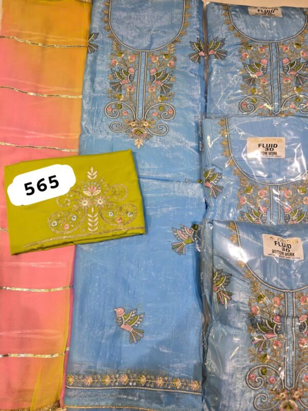 SCAK Jaam Top Nazneen Dupatta Unstitched Suits