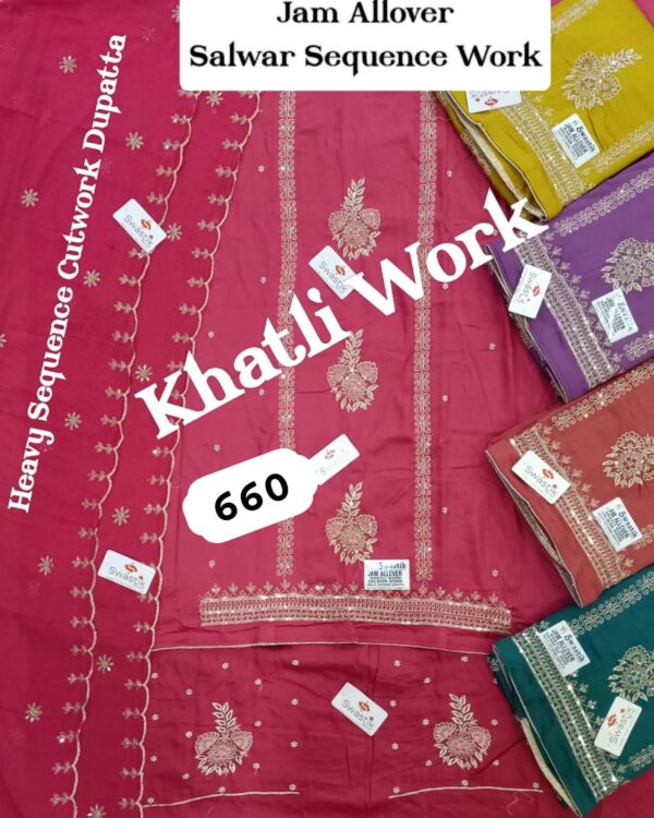 339765 Swastik Jaam Top Nazneen Dupatta Unstitched Suits