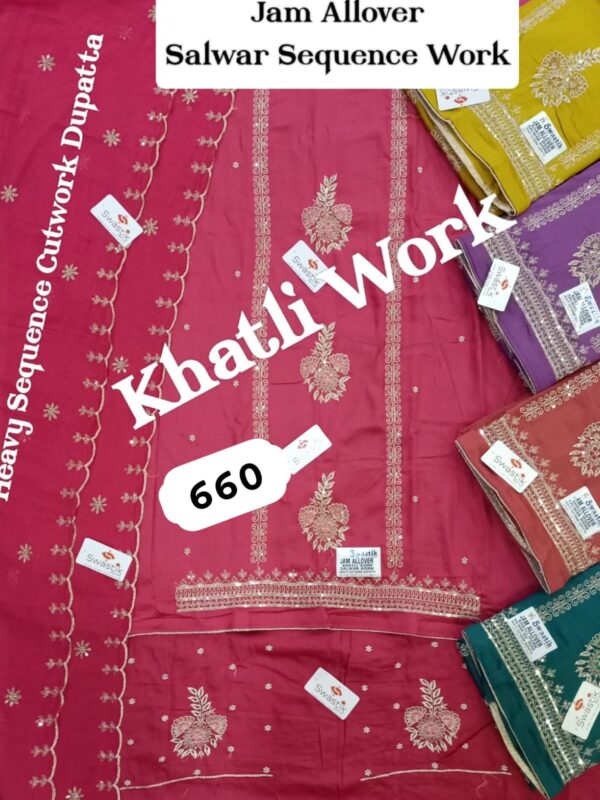 Swastik Jaam Top Nazneen Dupatta Unstitched Suits