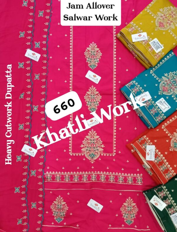 339766 Swastik Jaam Top Nazneen Dupatta Unstitched Suits