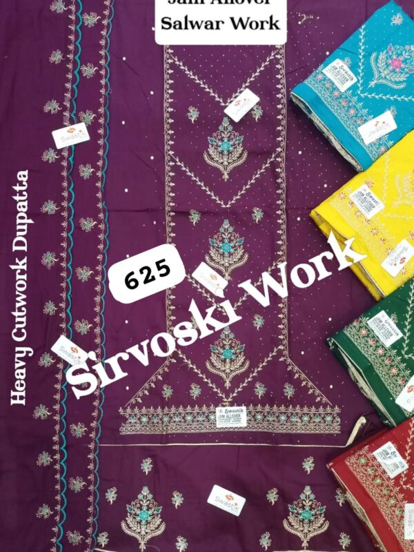 Swastik Jaam Top Nazneen Dupatta Unstitched Suits