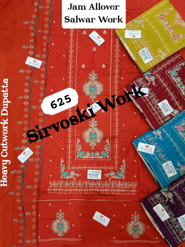 Swastik Jaam Top Nazneen Dupatta Unstitched Suits