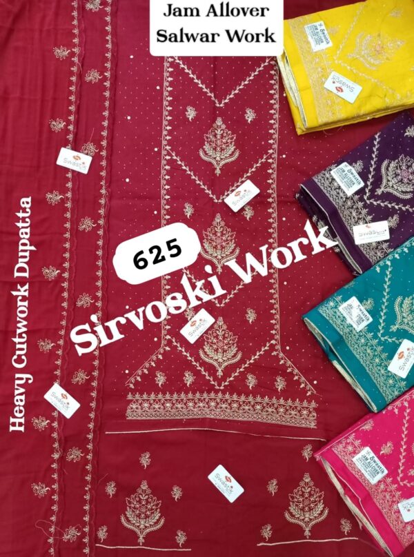 Swastik Jaam Top Nazneen Dupatta Unstitched Suits