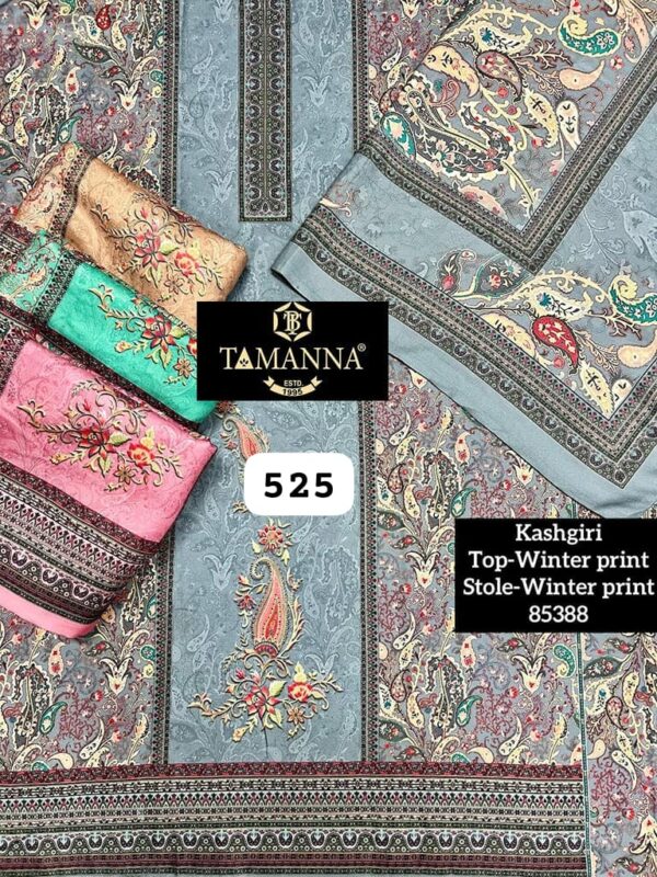Tamana Winter Top Winter Dupatta Unstitched Suits