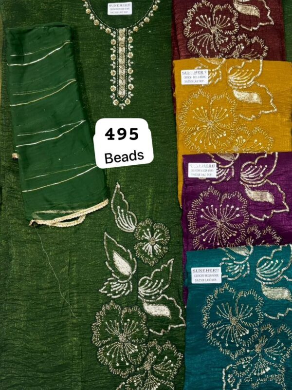 SCAK Crunchy Top Nazneen Dupatta Unstitched Suits