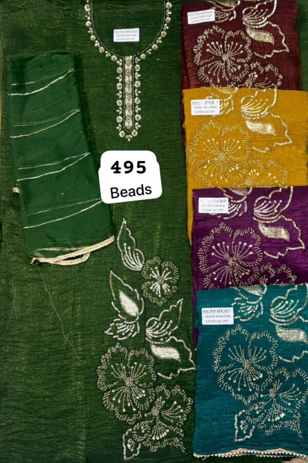 343810 SCAK Crunchy Top Nazneen Dupatta Unstitched Suits