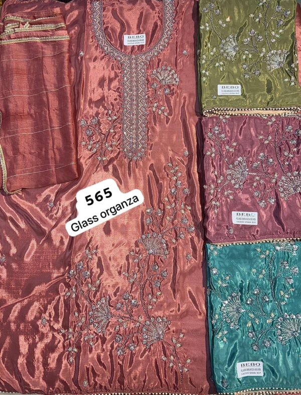 SCAK Glass Top Nazneen Dupatta Unstitched Suits