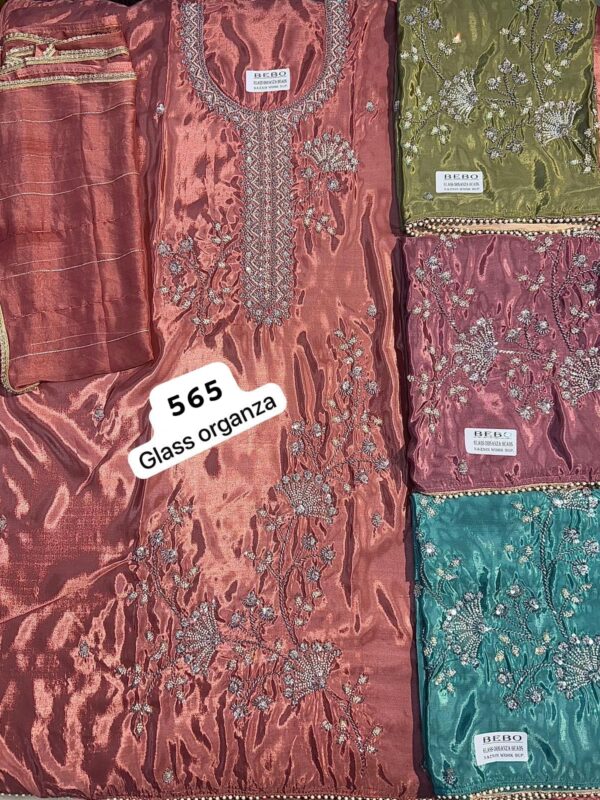SCAK Glass Top Nazneen Dupatta Unstitched Suits