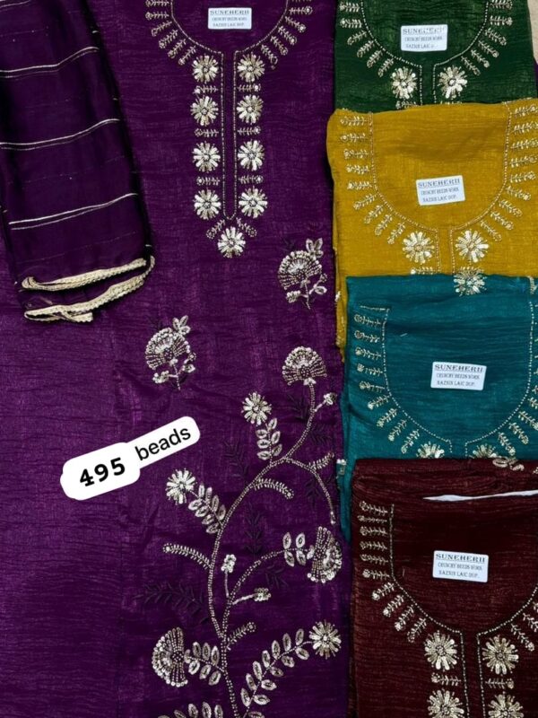 SCAK Crunchy Top Nazneen Dupatta Unstitched Suits