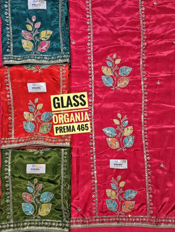 Raj Silk Mills Glass Top Nazneen Dupatta Unstitched Suits