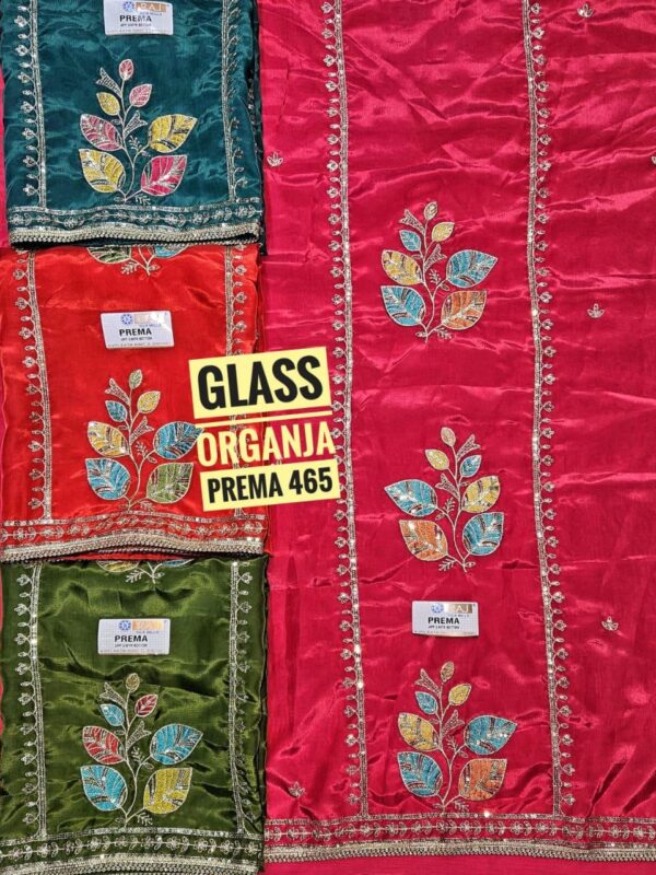 Raj Silk Mills Glass Top Nazneen Dupatta Unstitched Suits