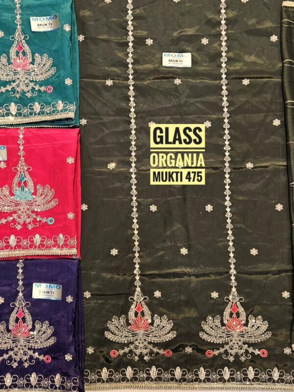 Raj Silk Mills Glass Top Nazneen Dupatta Unstitched Suits