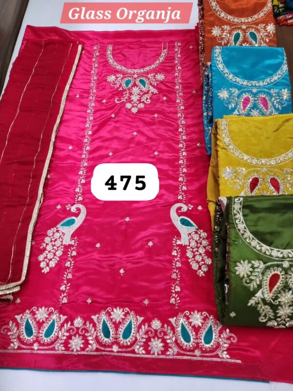 SCAK Glass Top Nazneen Dupatta Unstitched Suits