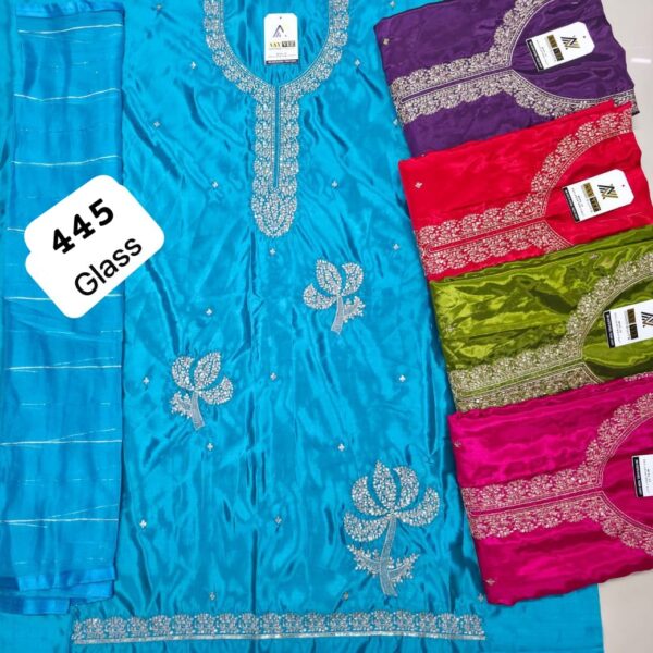 SCAK Glass Top Nazneen Dupatta Unstitched Suits