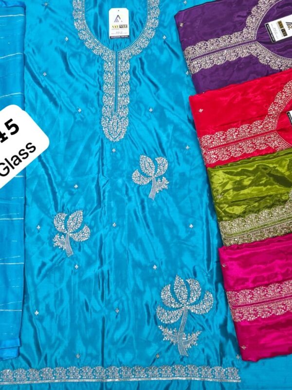 SCAK Glass Top Nazneen Dupatta Unstitched Suits