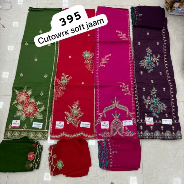 343831 SCAK Soft Jaam Top Nazneen Dupatta Unstitched Suits