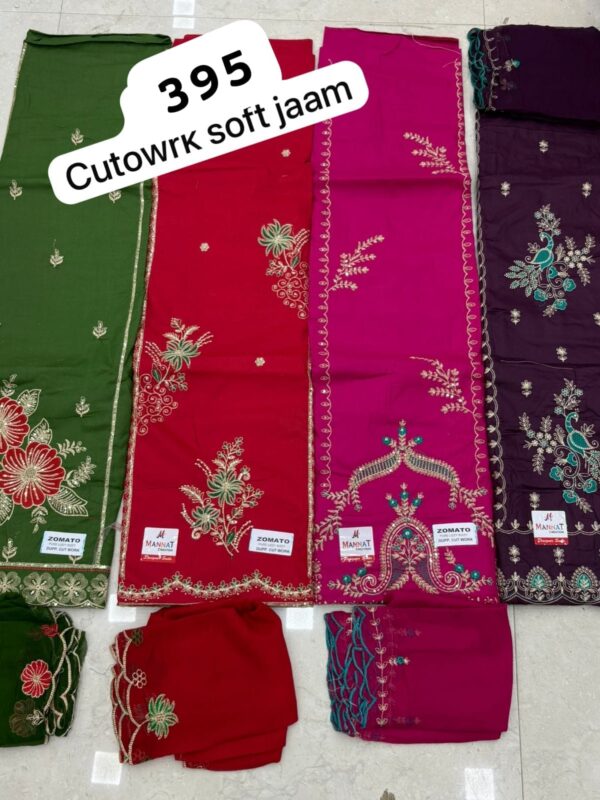 343831 SCAK Soft Jaam Top Nazneen Dupatta Unstitched Suits