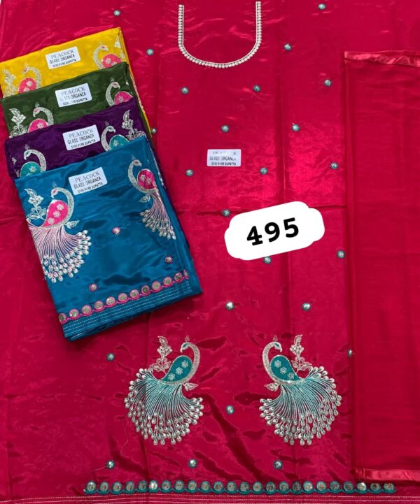 SCAK Glass Top Nazneen Dupatta Unstitched Suits