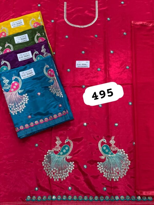 SCAK Glass Top Nazneen Dupatta Unstitched Suits