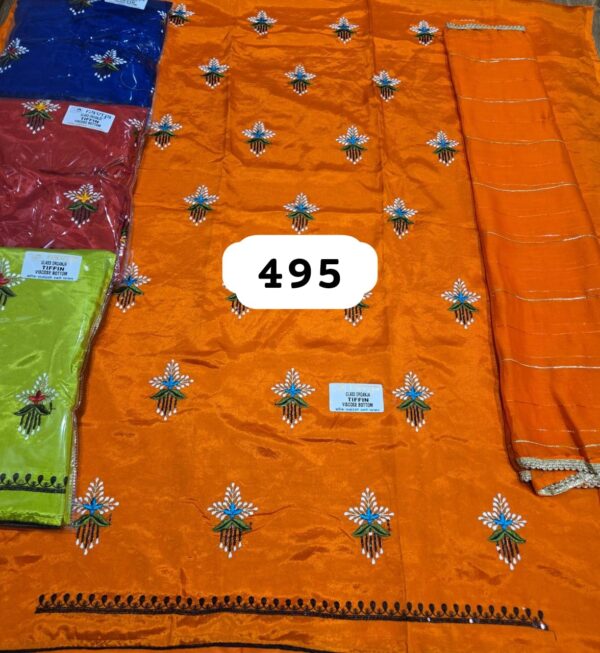 SCAK Glass Top Nazneen Dupatta Unstitched Suits
