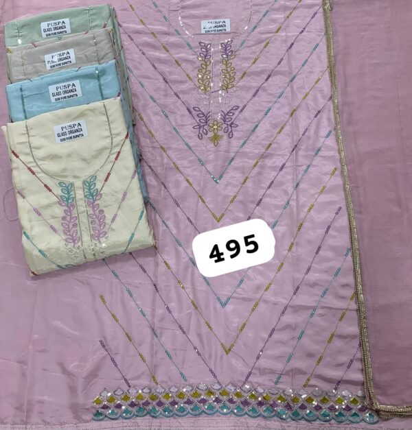 343843 SCAK Glass Top Nazneen Dupatta Unstitched Suits