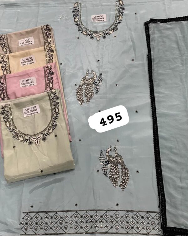 SCAK Glass Top Nazneen Dupatta Unstitched Suits