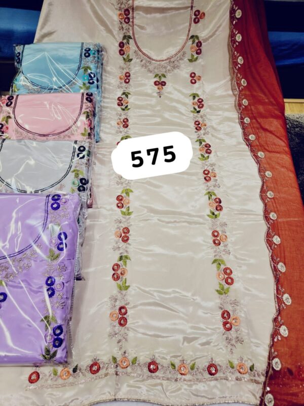 SCAK Glass Top Nazneen Dupatta Unstitched Suits