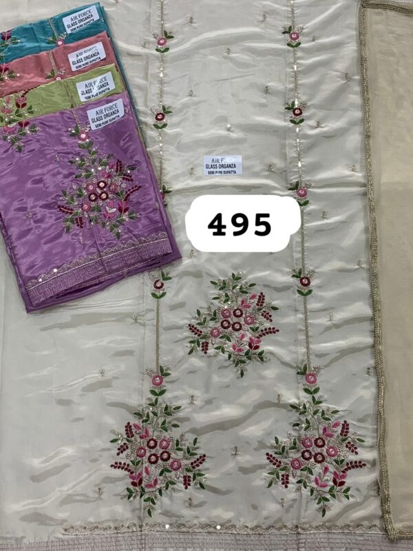SCAK Glass Top Nazneen Dupatta Unstitched Suits