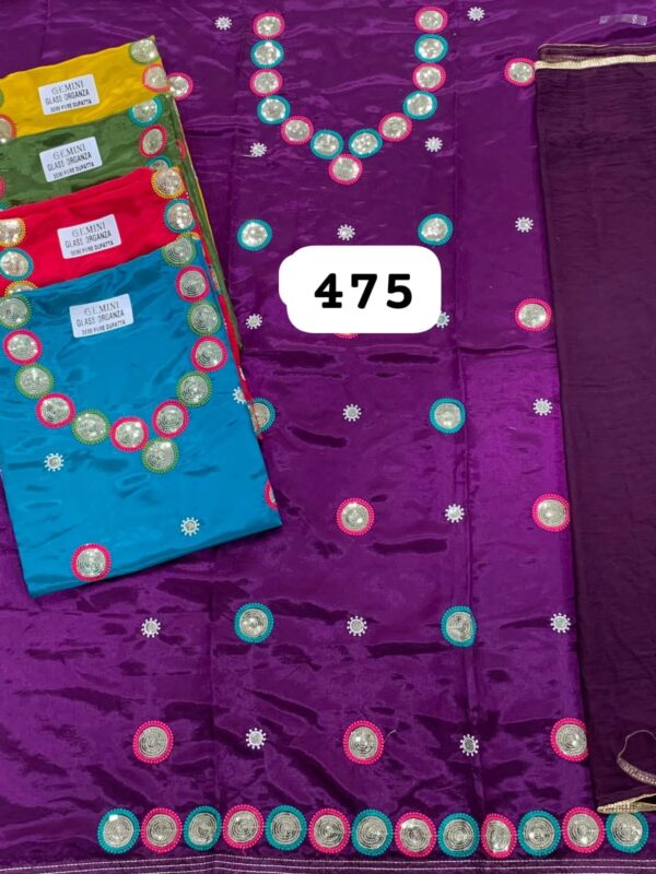 SCAK Glass Top Nazneen Dupatta Unstitched Suits