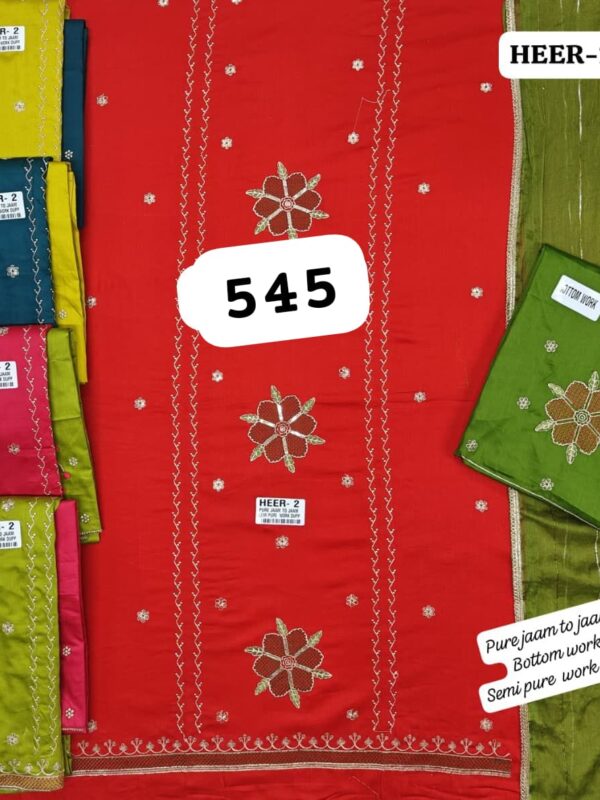 SCAK Jaam Top Nazneen Dupatta Unstitched Suits