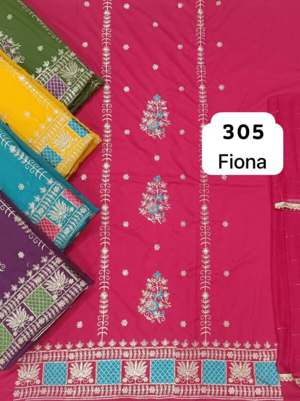 343857 SCAK Fiona Top Nazneen Dupatta Unstitched Suits