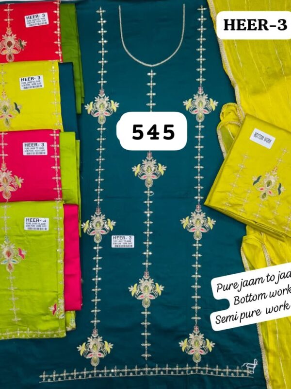 SCAK Jaam Top Nazneen Dupatta Unstitched Suits