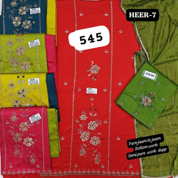 SCAK Jaam Top Nazneen Dupatta Unstitched Suits