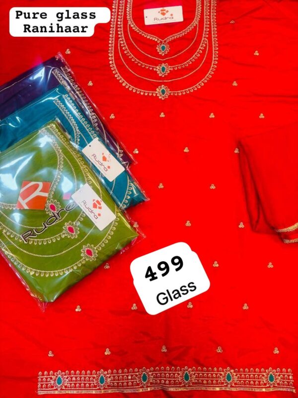 343860 Rudra Glass Top Nazneen Dupatta Unstitched Suits