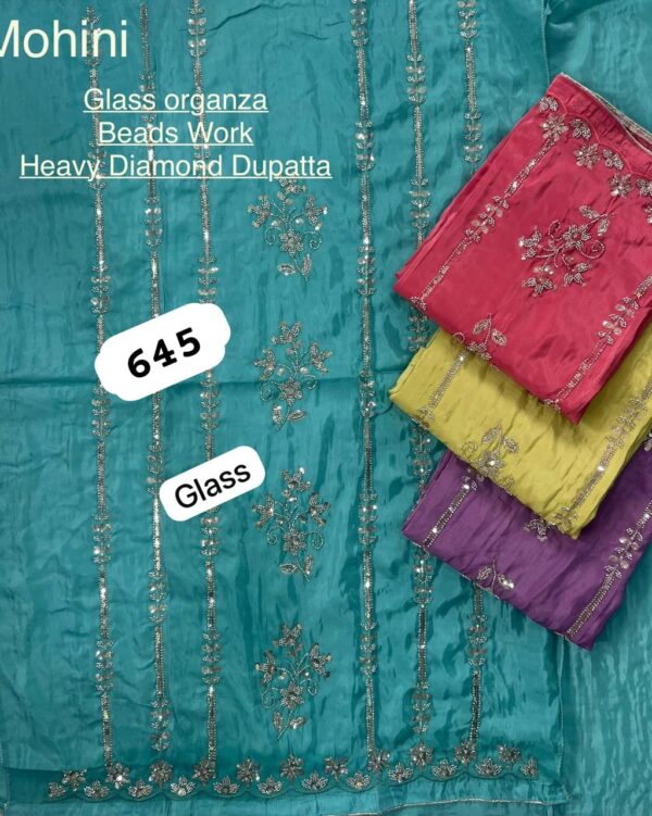 343865 SCAK Glass Top Nazneen Dupatta Unstitched Suits