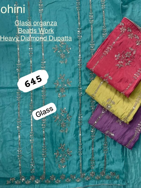 SCAK Glass Top Nazneen Dupatta Unstitched Suits