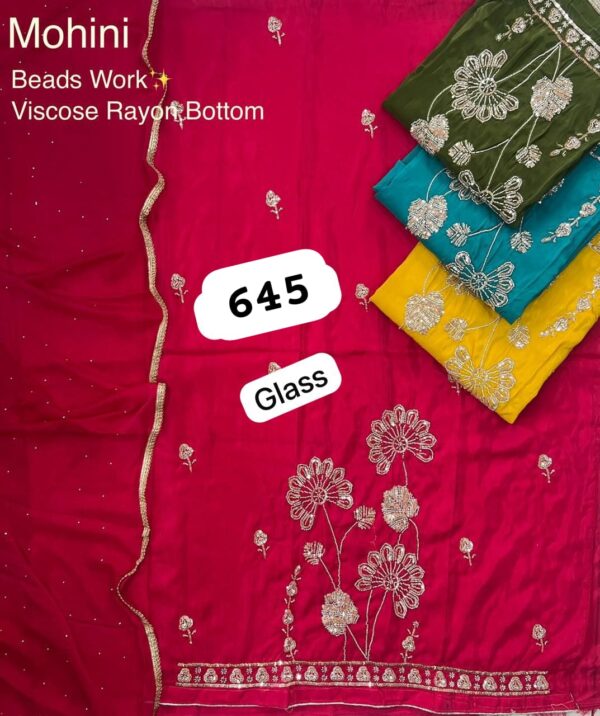 SCAK Glass Top Nazneen Dupatta Unstitched Suits