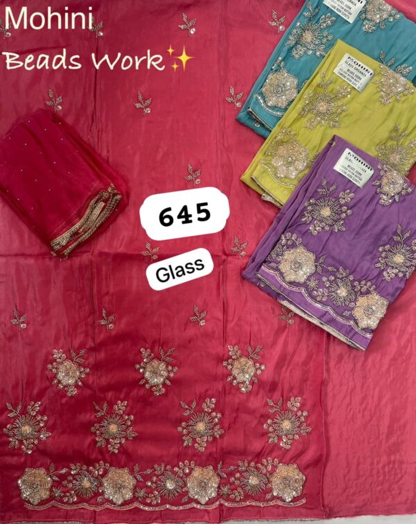 SCAK Glass Top Nazneen Dupatta Unstitched Suits