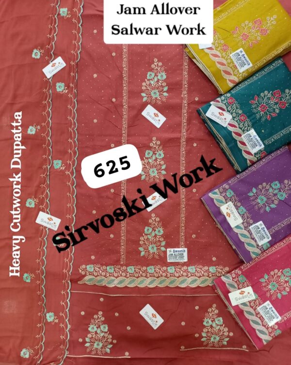 343869 Swastik Jaam Top Nazneen Dupatta Unstitched Suits