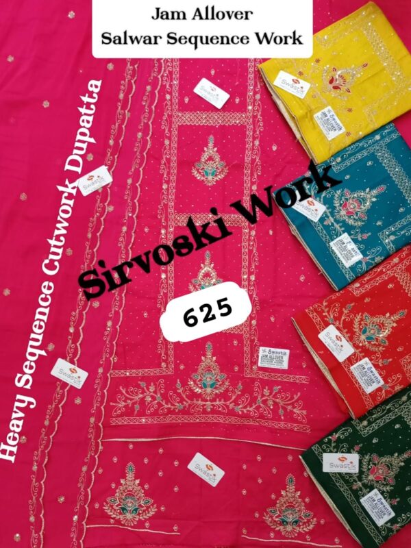 343875 Swastik Jaam Top Nazneen Dupatta Unstitched Suits