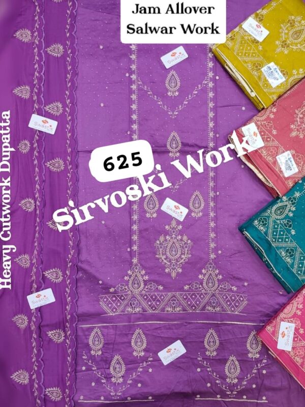 Swastik Jaam Top Nazneen Dupatta Unstitched Suits