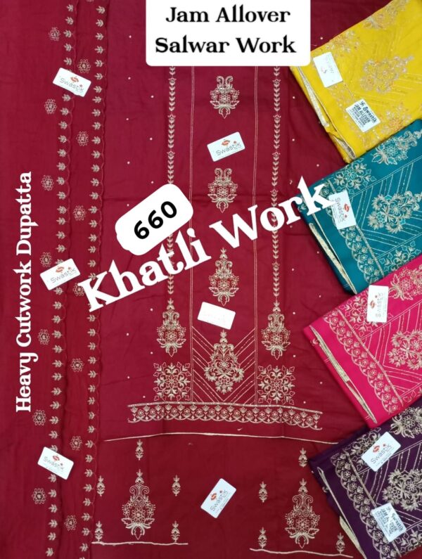 343878 Swastik Jaam Top Nazneen Dupatta Unstitched Suits