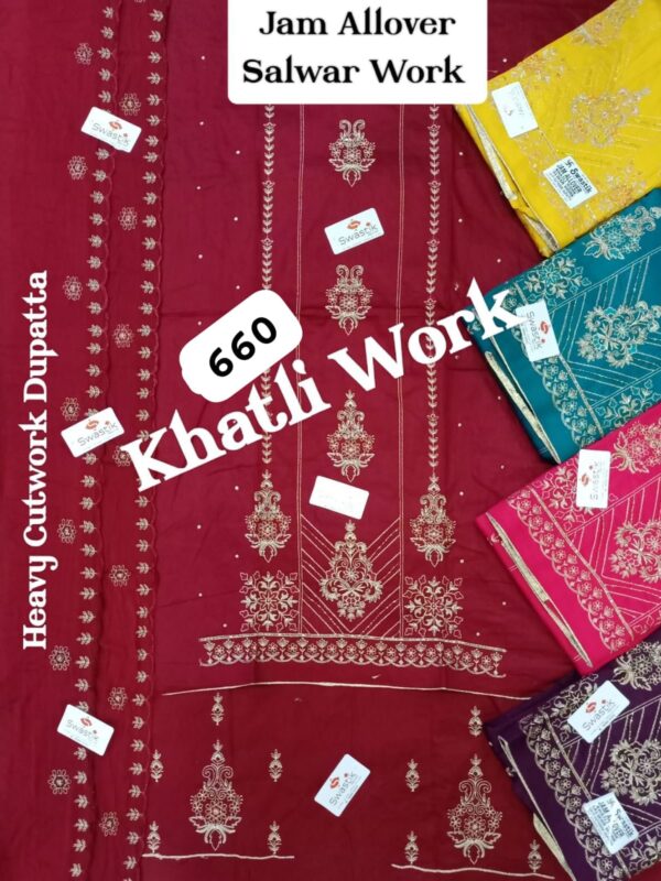 343878 Swastik Jaam Top Nazneen Dupatta Unstitched Suits