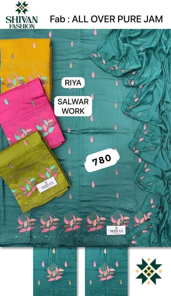 343879 Shivansh Jaam Top Nazneen Dupatta Unstitched Suits