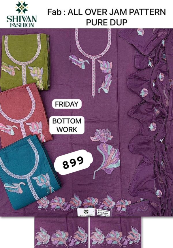 343886 Shivansh Jaam Top Pure Chiffon Dupatta Unstitched Suits