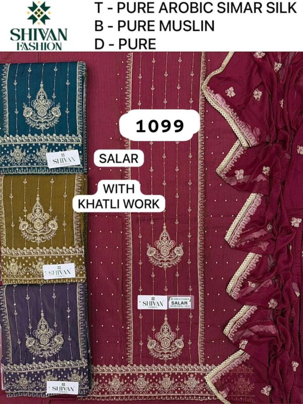 343891 Shivansh Shimmer Top Pure Chiffon Dupatta Unstitched Suits