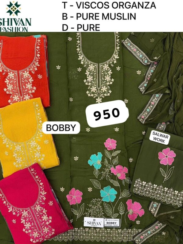 343896 Shivansh Organza Top Pure Chiffon Dupatta Unstitched Suits