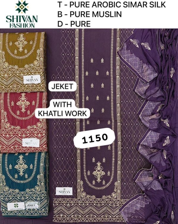 343902 Shivansh Shimmer Top Pure Chiffon Dupatta Unstitched Suits