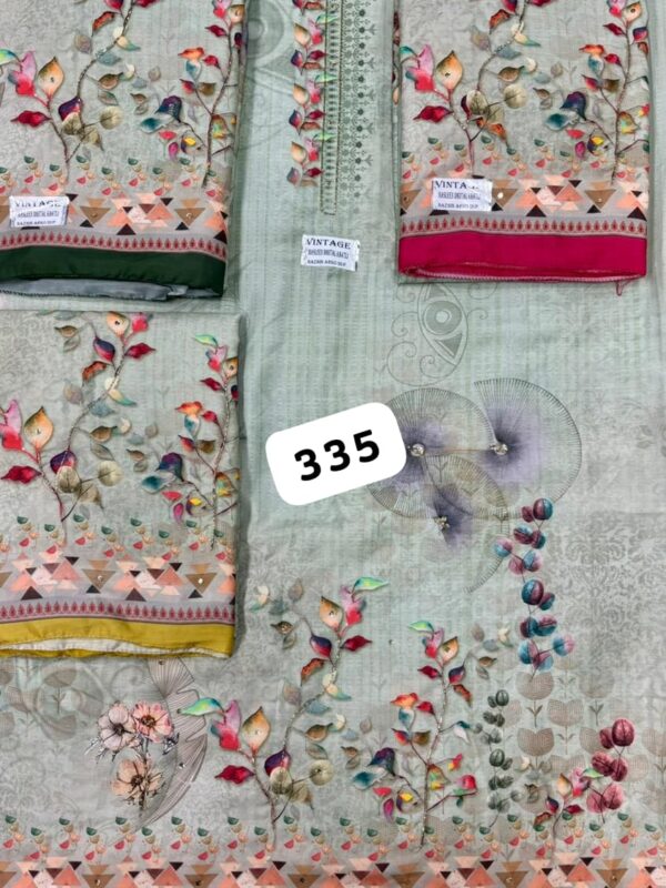 SCAK Linen Top Nazneen Dupatta Unstitched Suits