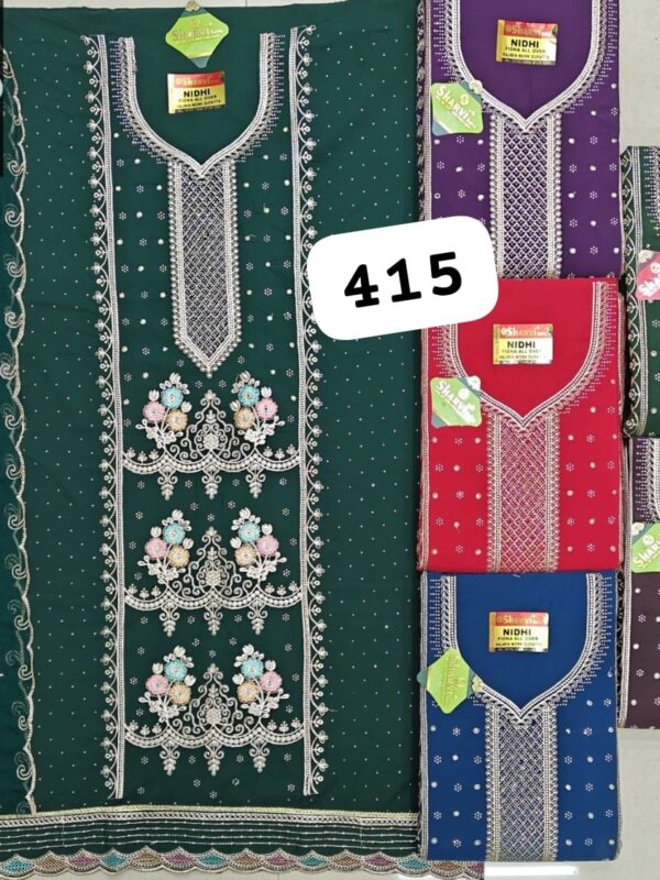 343910 Sharvi Fiona Top Nazneen Dupatta Unstitched Suits